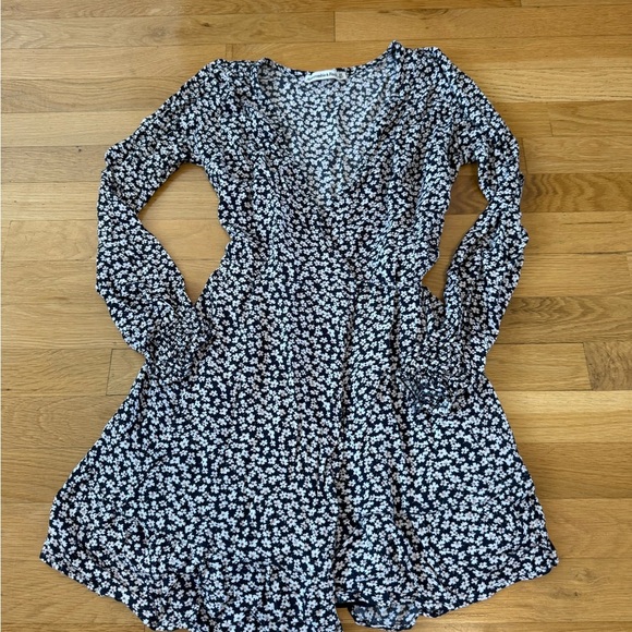 Abercrombie & Fitch Womens Wrap Dress Size XS Floral Boho Mini - Picture 6 of 12